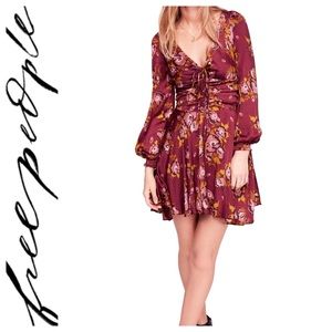 SALE FREE PEOPLE Morning Light Long-sleeve Dress